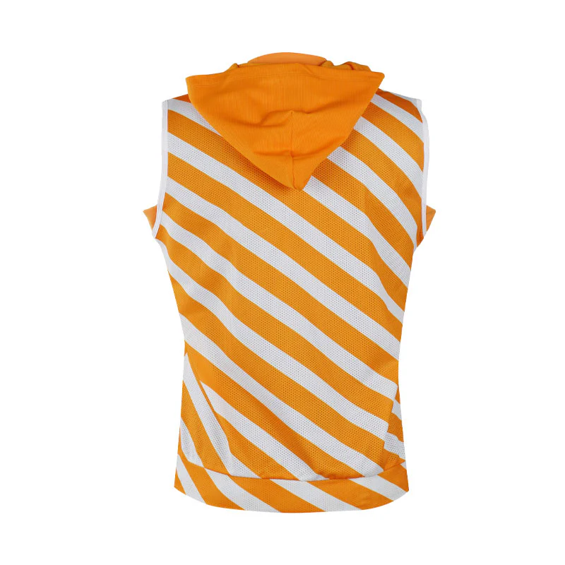 LE COQ SPORTIF GOLF Women's Sleeveless Mesh Hoodie (Orange) - Image 2