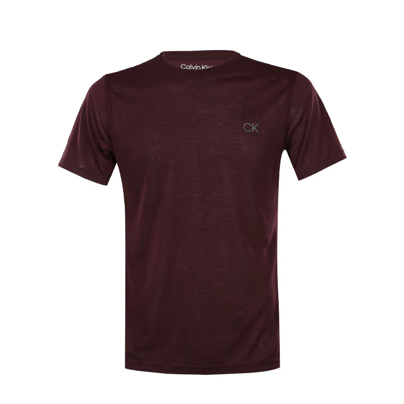 CALVIN KLEIN Performance Men's T-Shirt (Burgundy)