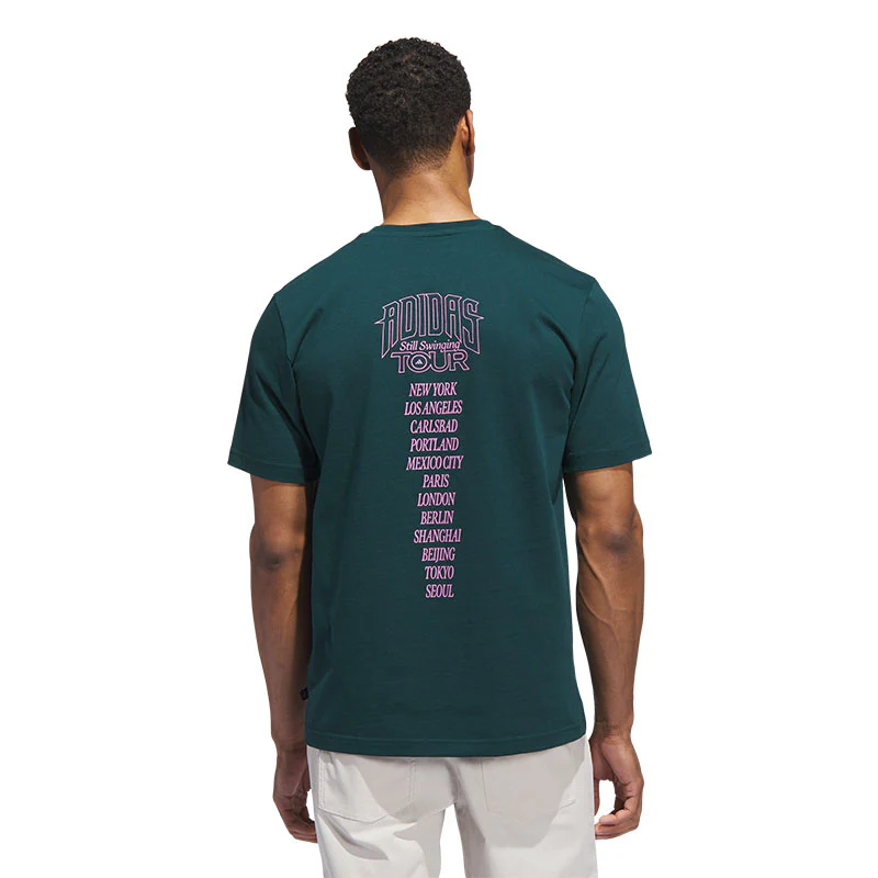ADIDAS Golf Tour Men's Graphic T-Shirt (Aurora) - Image 2