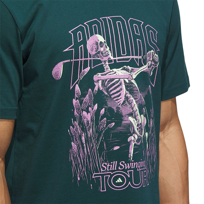 ADIDAS Golf Tour Men's Graphic T-Shirt (Aurora) - Image 3