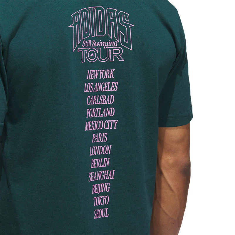 ADIDAS Golf Tour Men's Graphic T-Shirt (Aurora) - Image 4