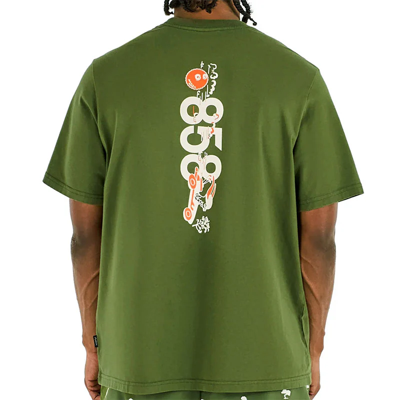 MALBON GOLF Torrey Pines Bermuda 858 Men's T-Shirt (Moss) - Image 3