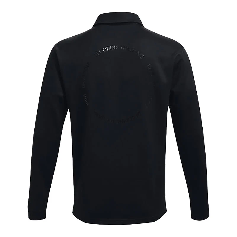 UNDER ARMOUR Decode The Game Men's Long Sleeve Polo (Black) - Image 2