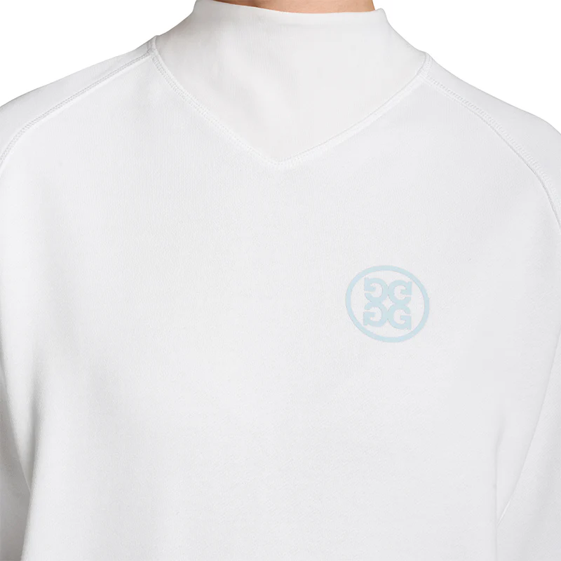 GFORE Fore Mock Neck Golf Women's Pullover Sweater (Snow) - Image 3