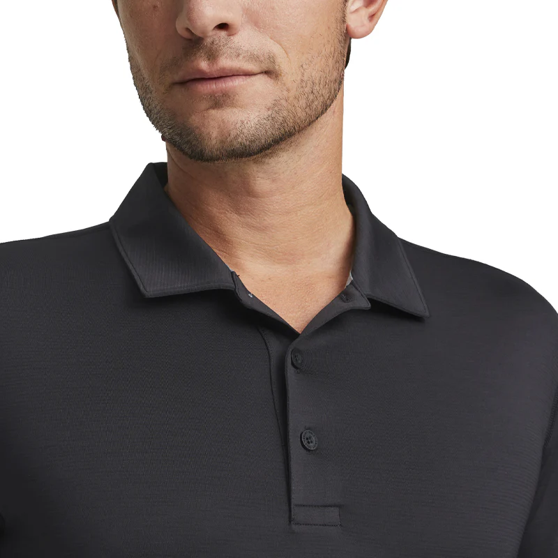 PUMA Youv Men's Long Sleeve Polo (Black) - Image 3