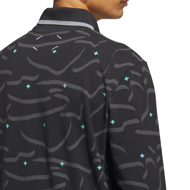 ADIDAS Adicross Turtle Neck Men's Long Sleeve Polo (Black) - Image 4