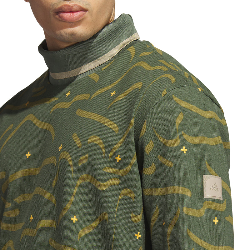 ADIDAS Adicross Turtle Neck Men's Long Sleeve Polo (Artic) - Image 3