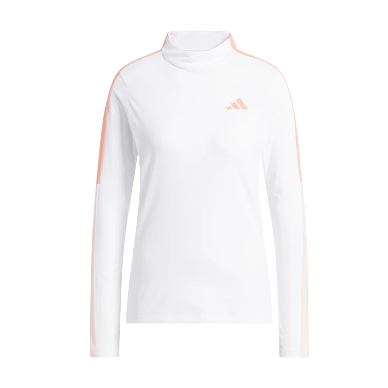ADIDAS Women's Long Sleeve Mock Shirt (White)