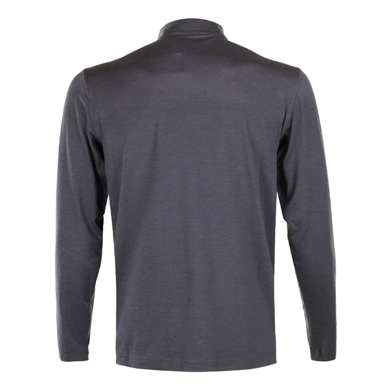 CALVIN KLEIN Newport Half-Zip Men's Long Sleeve Shirt (Charcoal) - Image 2