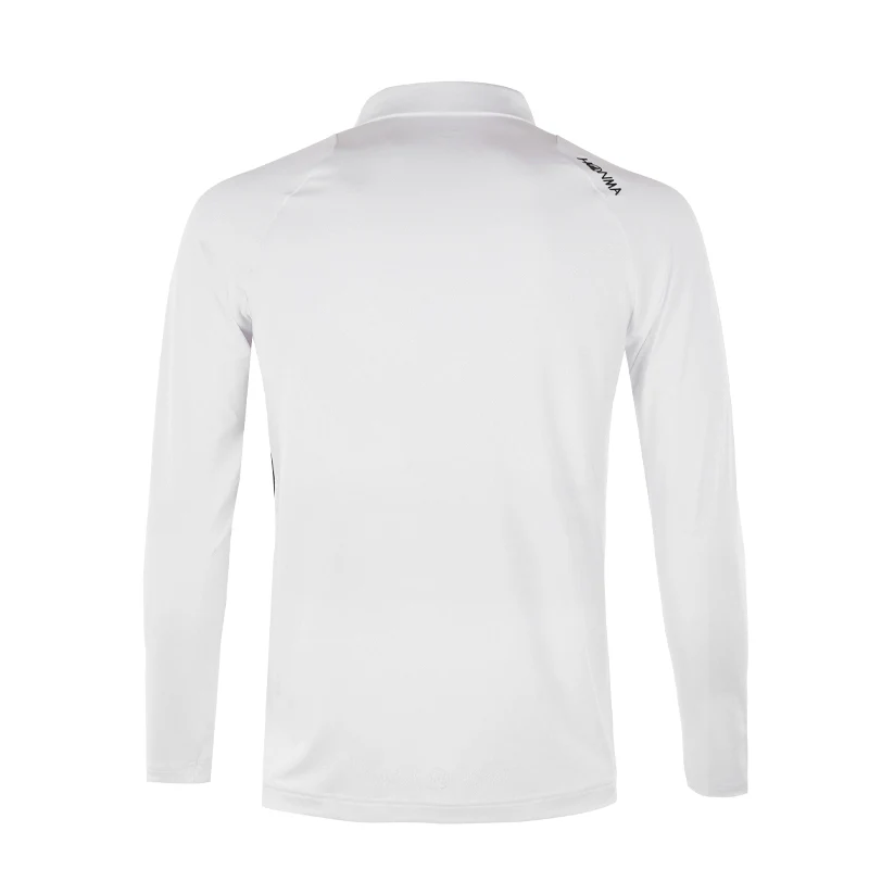 HONMA Performance Men's Long Sleeve Polo (White) - Image 2