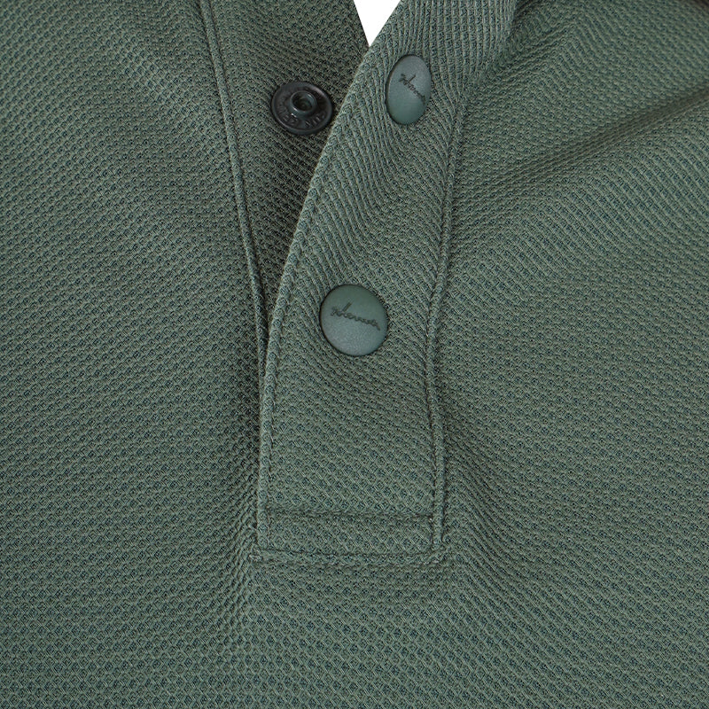 HONMA Hyper Men's Long Sleeve Polo (Green) - Image 3