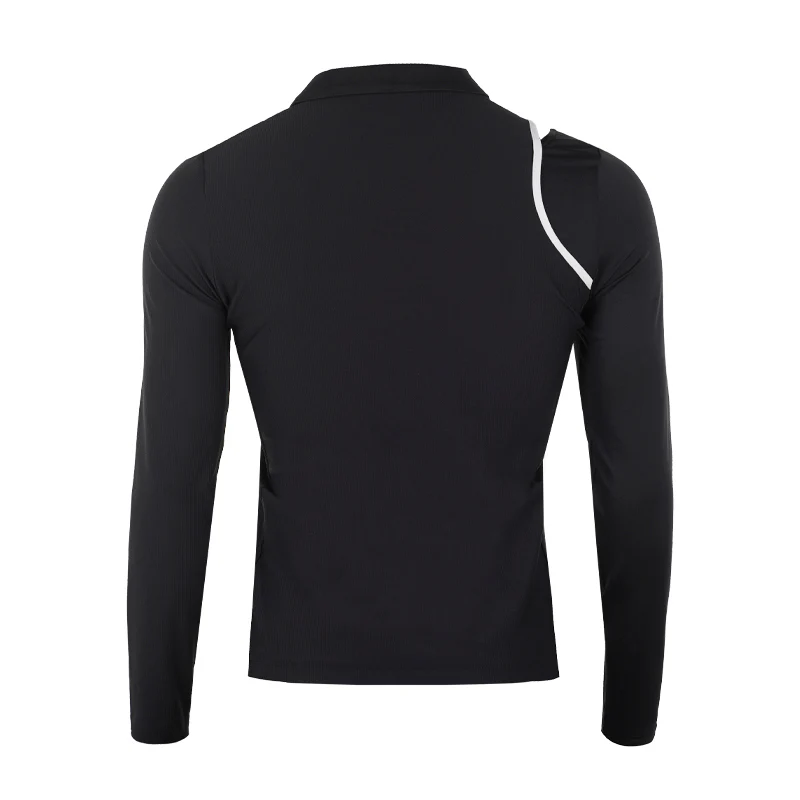HONMA Performance Women's Long Sleeve Polo (Black) - Image 2