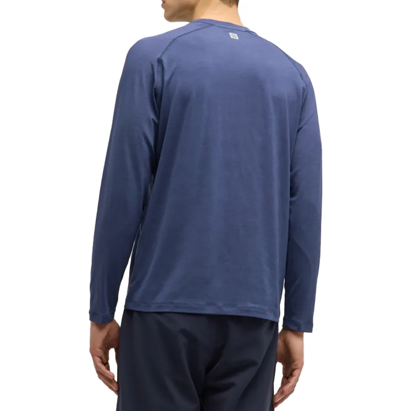 PETER MILLAR Aurora Performance Men's Long Sleeve Shirt (Navy) - Image 2