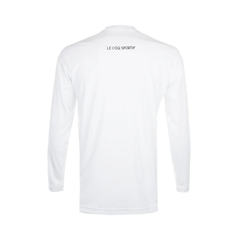 LE COQ SPORTIF GOLF Mock Men's Long Sleeve Shirt (White) - Image 2