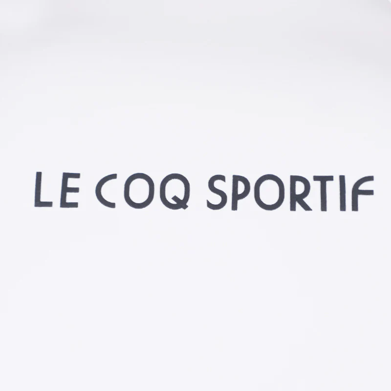 LE COQ SPORTIF GOLF Mock Men's Long Sleeve Shirt (White) - Image 4