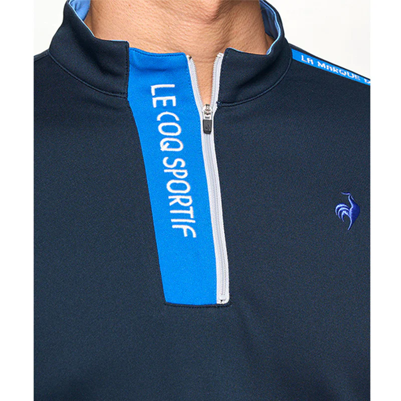 LE COQ SPORTIF GOLF Half-Zip Men's Long Sleeve Shirt (Navy) - Image 3