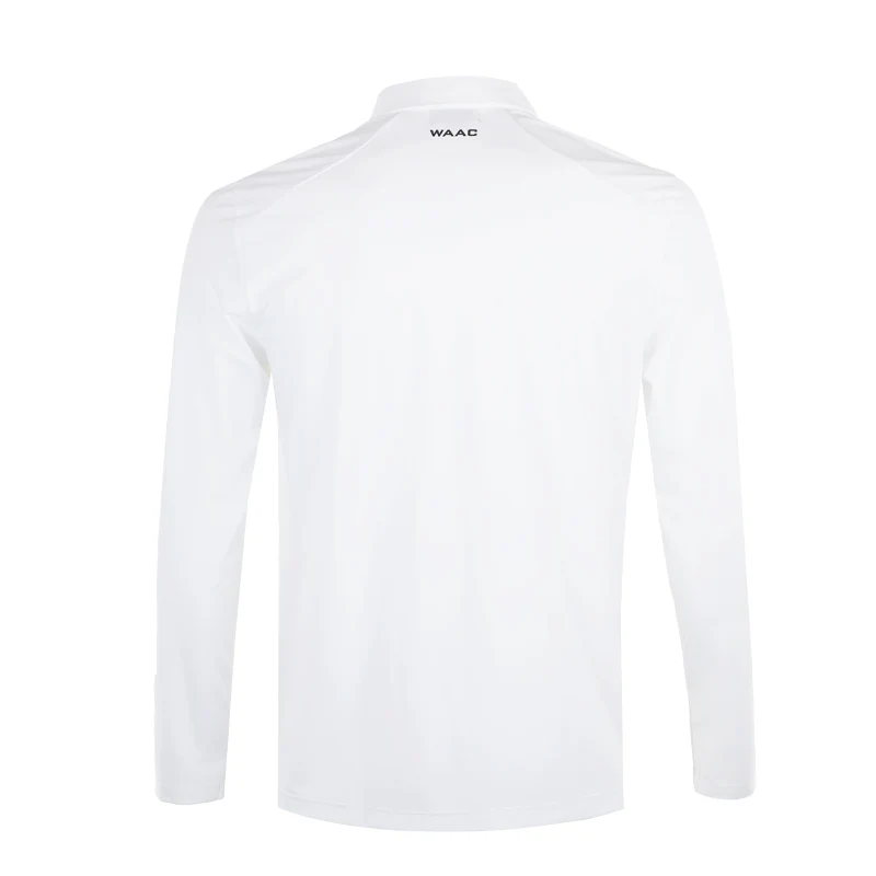 WAAC Korea Player's Edition Cool Men's Long Sleeve Polo (White) - Image 2