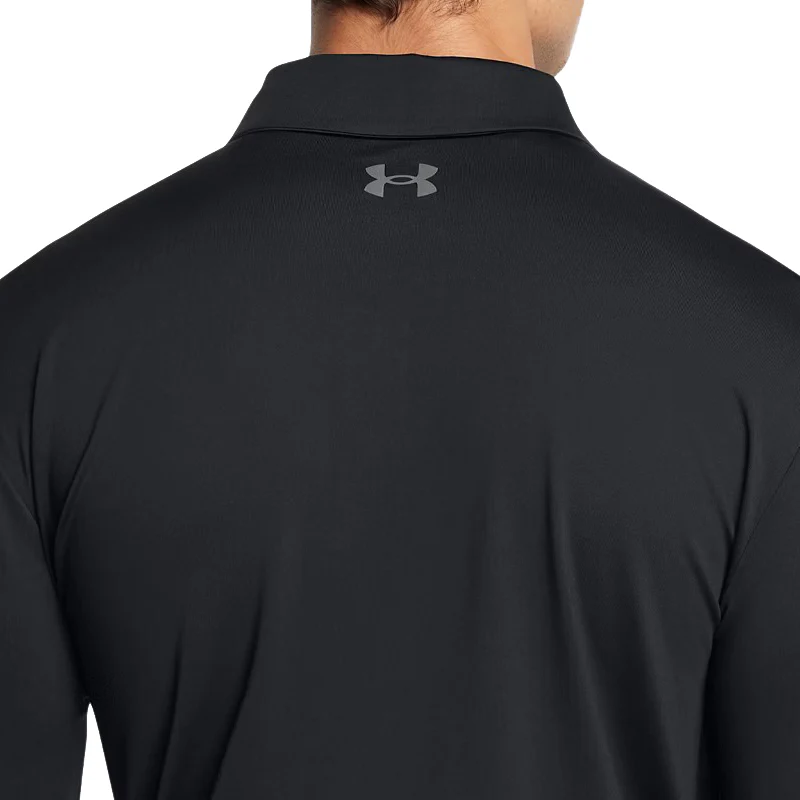 UNDER ARMOUR Playoff Men's Long Sleeve Polo (Black) - Image 3