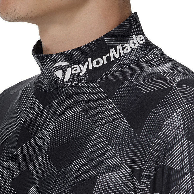 TAYLORMADE Tour Graphic Men's Long Sleeve Mock Shirt (Black) - Image 3