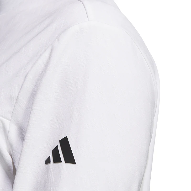 ADIDAS AEROREADY Men?s Long Sleeve Polo (White) - Image 4
