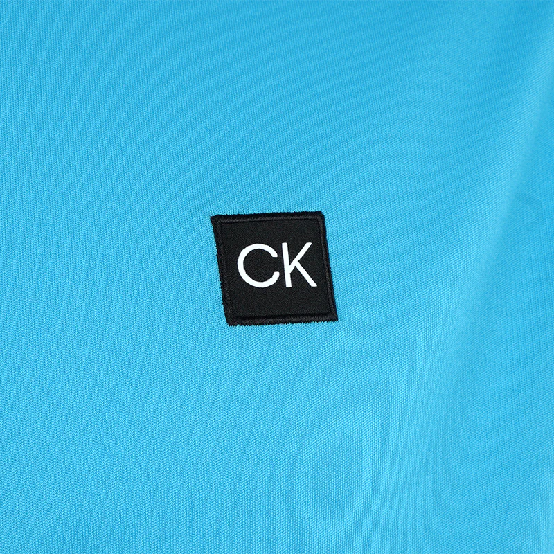 CALVIN KLEIN Westgate Half Zip Men's Long Sleeve Shirt (Aquarius) - Image 4