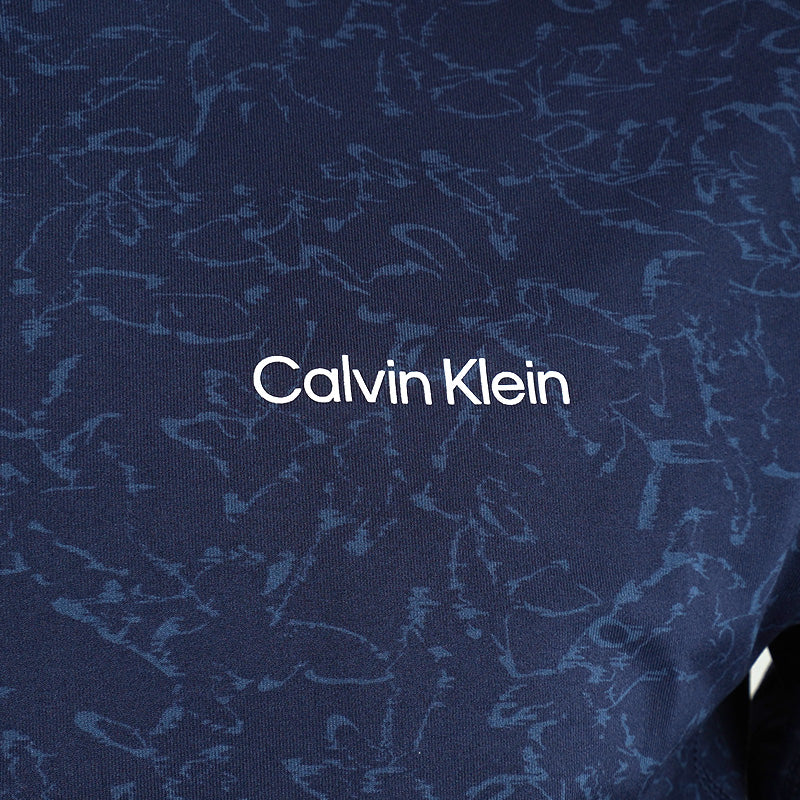 CALVIN KLEIN Printed Newport 1/4 Zip Men's Long Sleeve Shirt (Navy) - Image 4