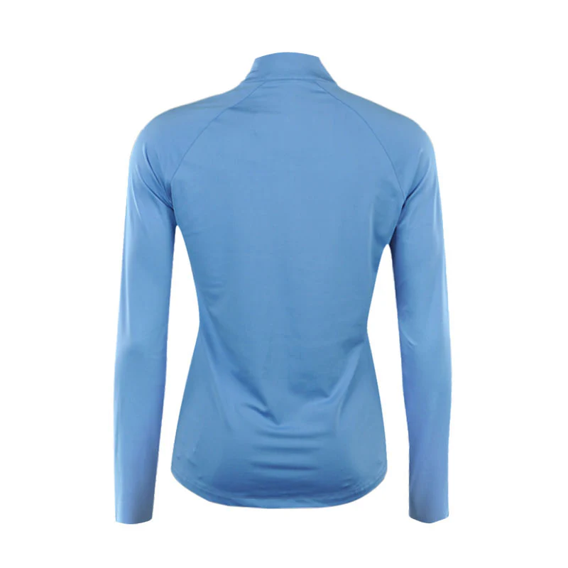 CALVIN KLEIN San Marcos 1/4 Zip Women's Long Sleeve Shirt (Cornflower) - Image 2