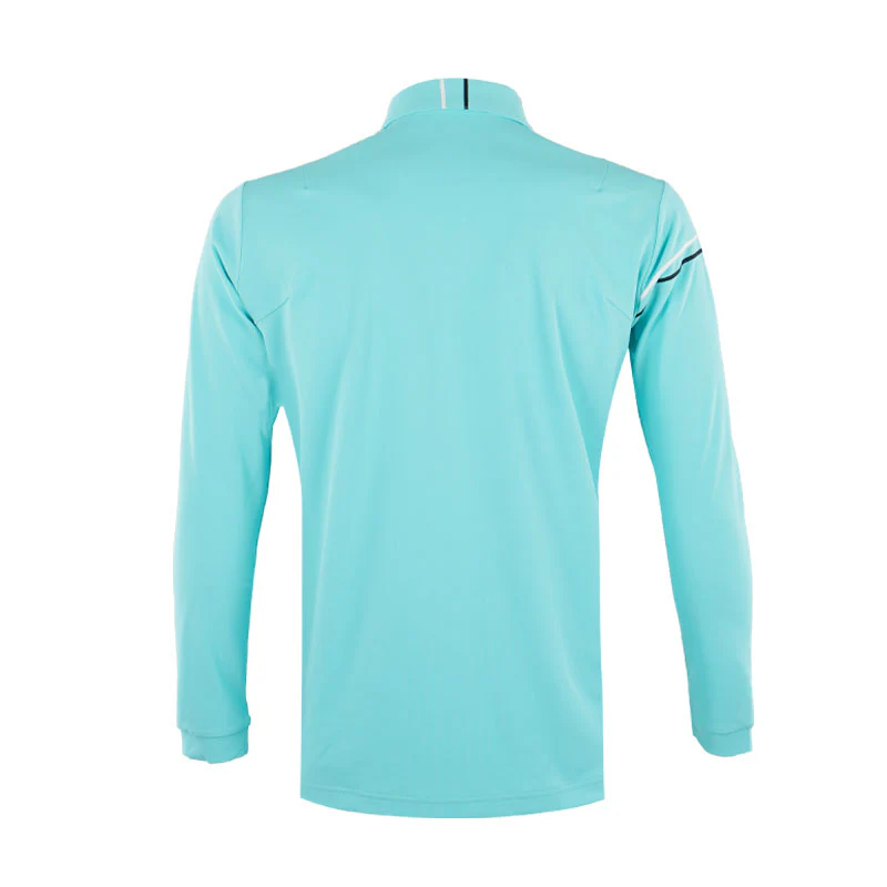 LE COQ SPORTIF GOLF Pique Men's Long Sleeve Polo (Emerald) - Image 2