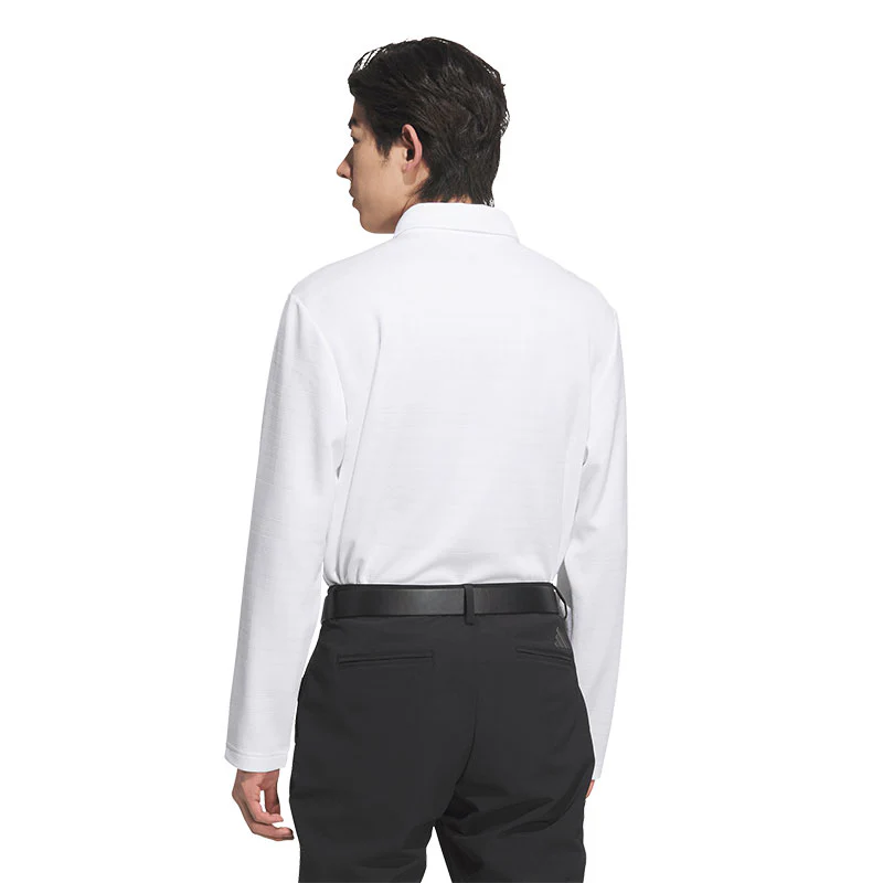 ADIDAS Monogrum Men's Long Sleeve Polo (White) - Image 2