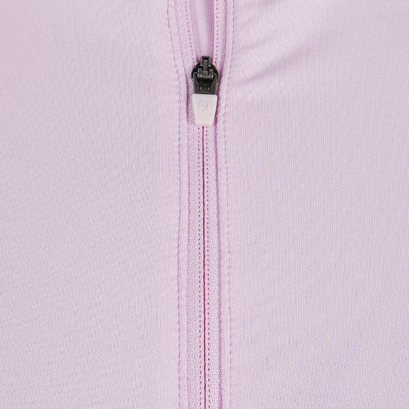 FOOTJOY 1/4 Zip Printed Women Long Sleeve Polo (Orchid) - Image 3