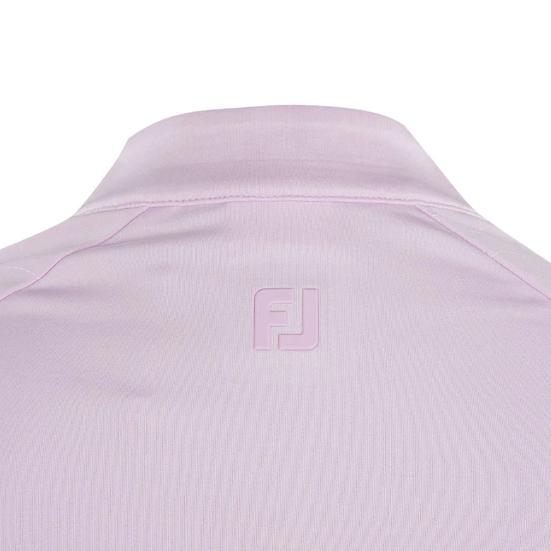 FOOTJOY 1/4 Zip Printed Women Long Sleeve Polo (Orchid) - Image 4