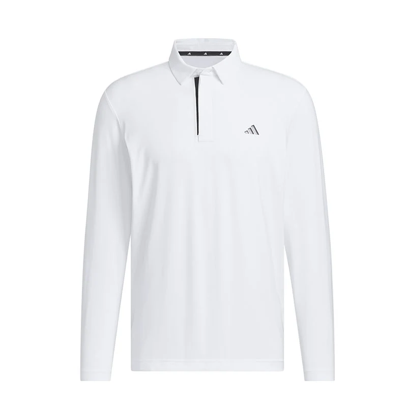 ADIDAS Ultimate365 Tour Men's Long Sleeve Polo (White)