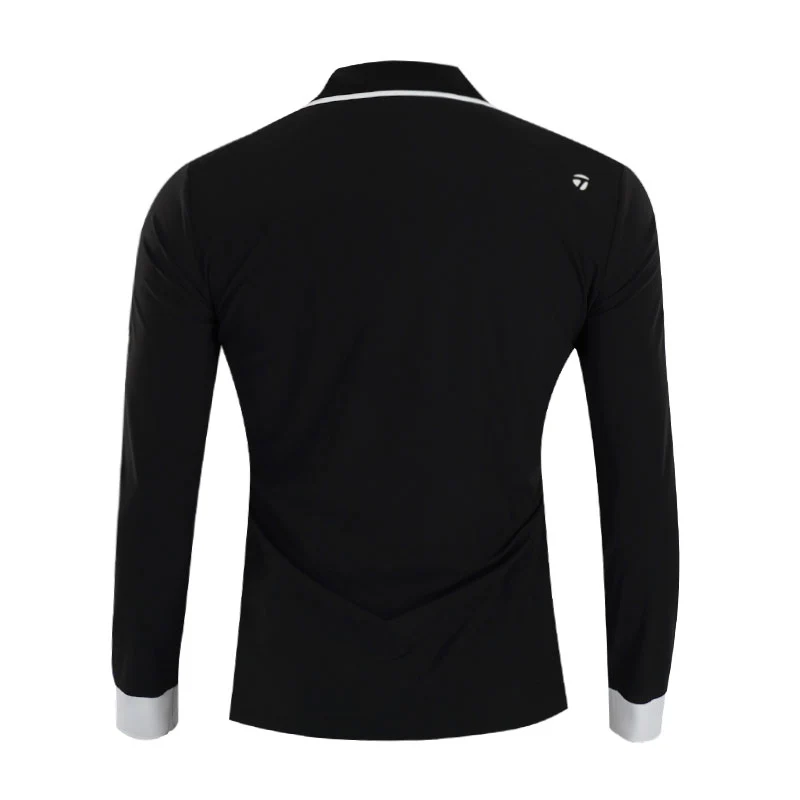 TAYLORMADE Skipper Women's Long-Sleeve Polo (Black) - Image 2