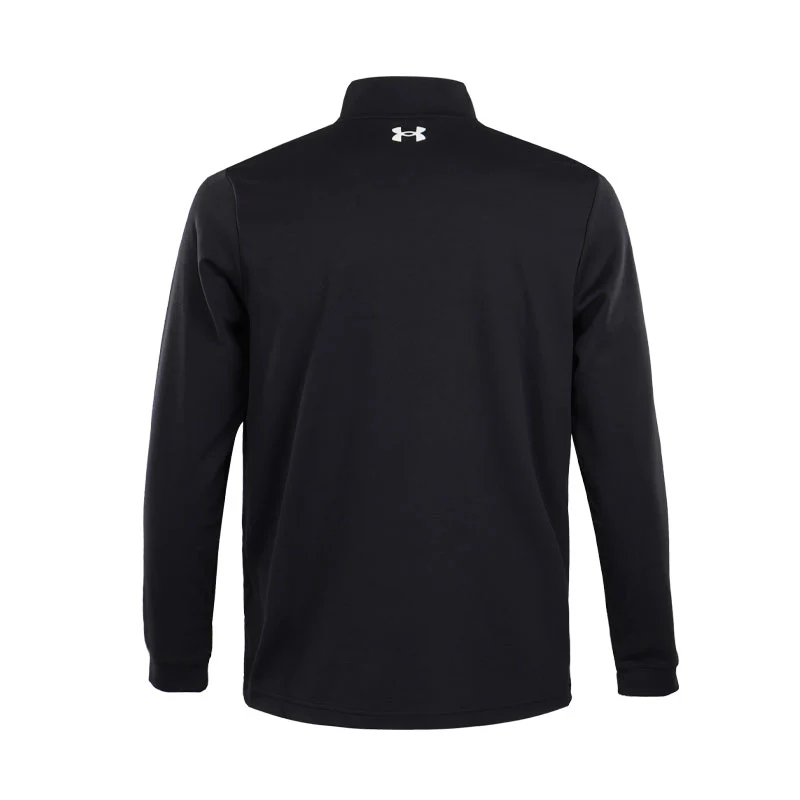 UNDER ARMOUR Matchplay 1/4 Zip Long Sleeve Polo (Black) - Image 2