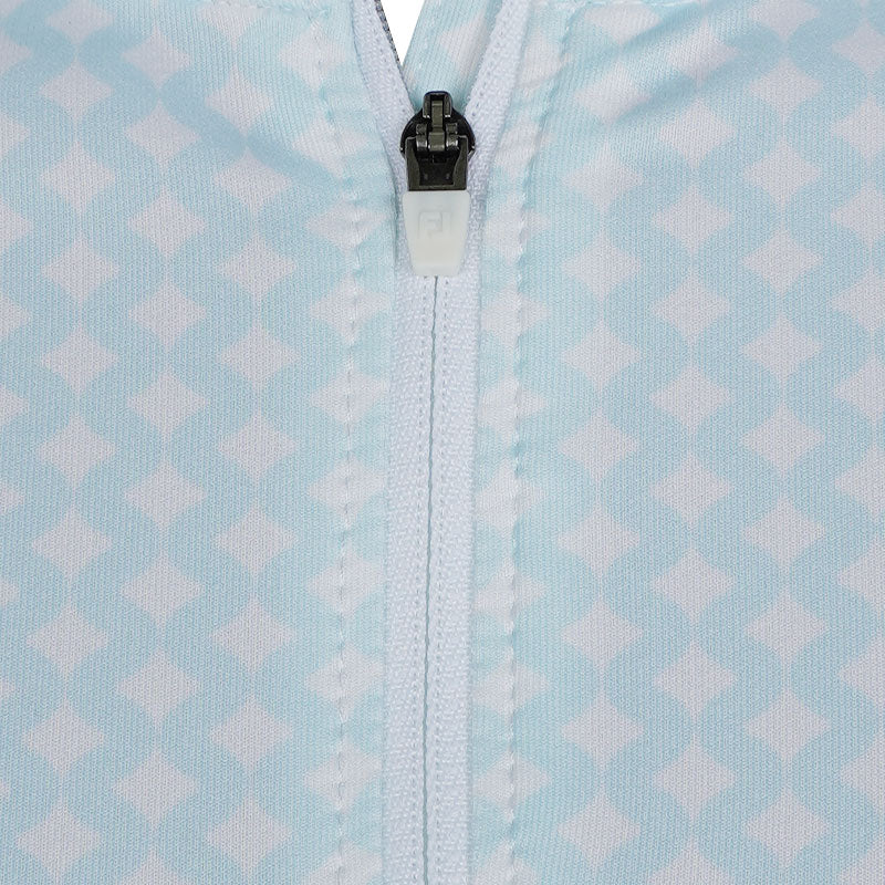 FOOTJOY 1/4 Zip Women's Long Sleeve Polo (Blue) - Image 3
