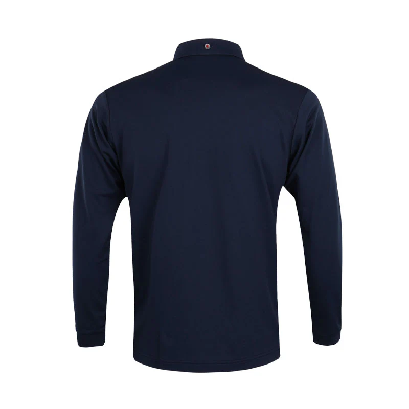 LE COQ SPORTIF GOLF Basic Button-Down Men's Long-Sleeve Polo (Navy) - Image 2