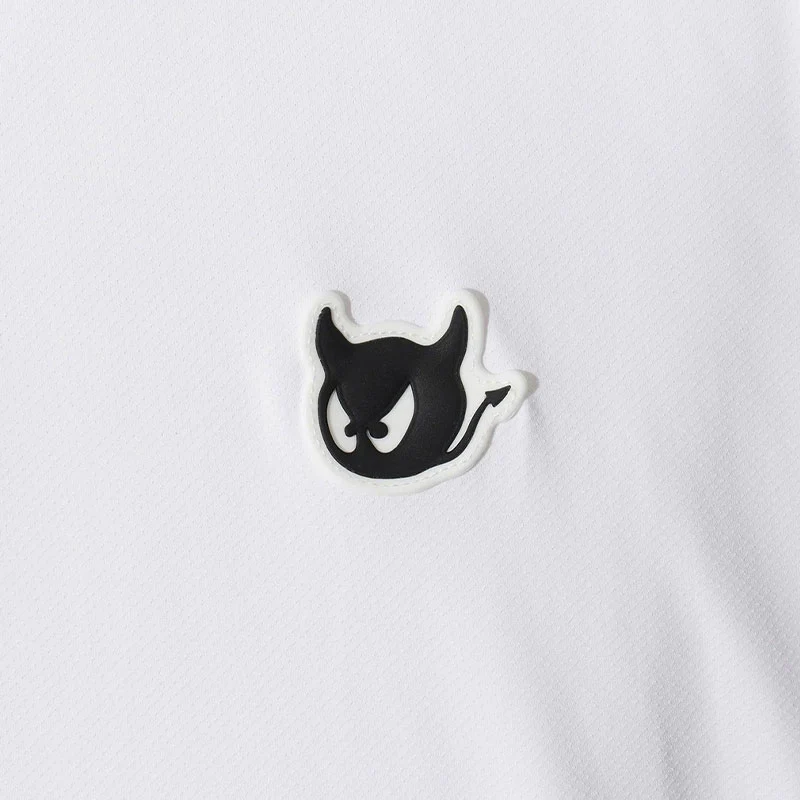 WAAC Basic Men's Long Sleeve Polo (White) - Image 4