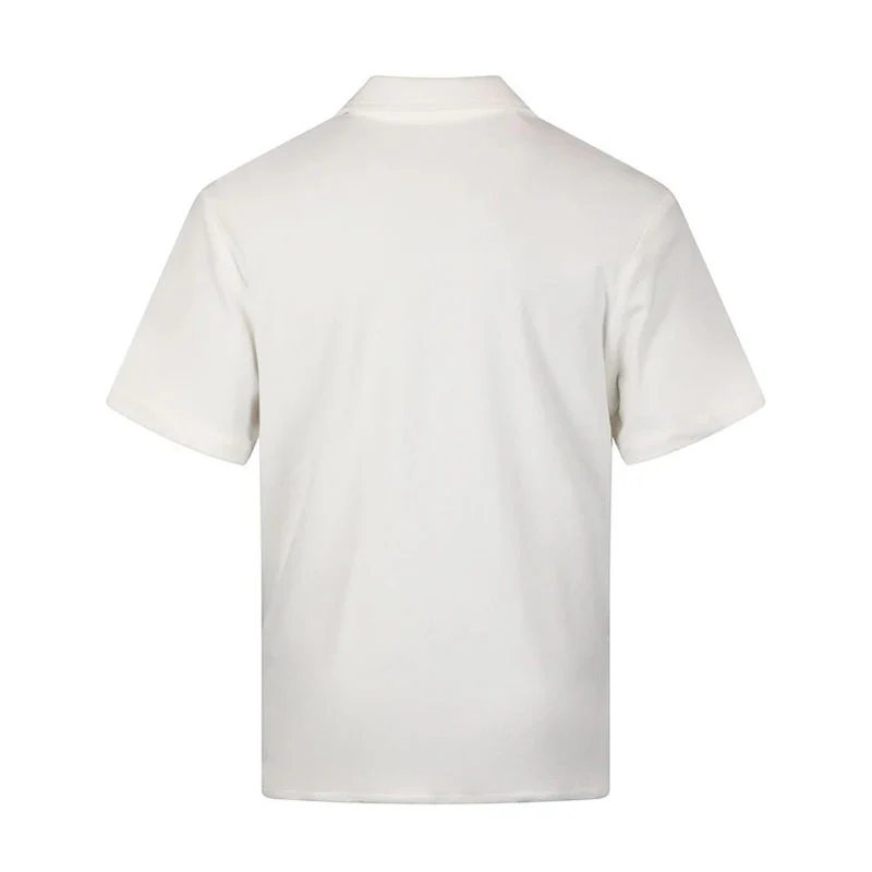 MALBON GOLF Bosco Men's Button Up Shirt (Ivory) - Image 2