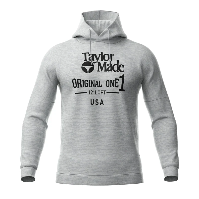 TAYLORMADE Men's Logo Hoodie Jacket (Green Heather)