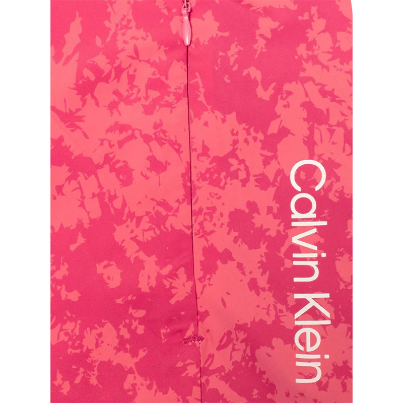 CALVIN KLEIN Canvas Print Women's Windbreaker (Pink) - Image 4