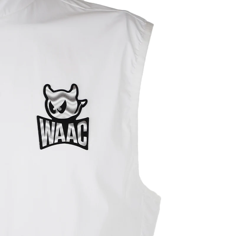 WAAC Korea Full-Zip Men's Vest (White) - Image 4