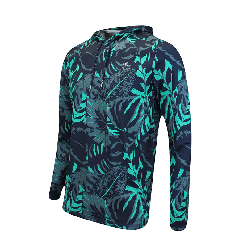PUMA x PTC Palm Glitch Men's Hoodie (Navy/Green) - Image 3