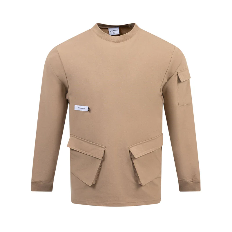 STUDENTSGOLF Niall Nylon Men's Popover Jacket (Tan)