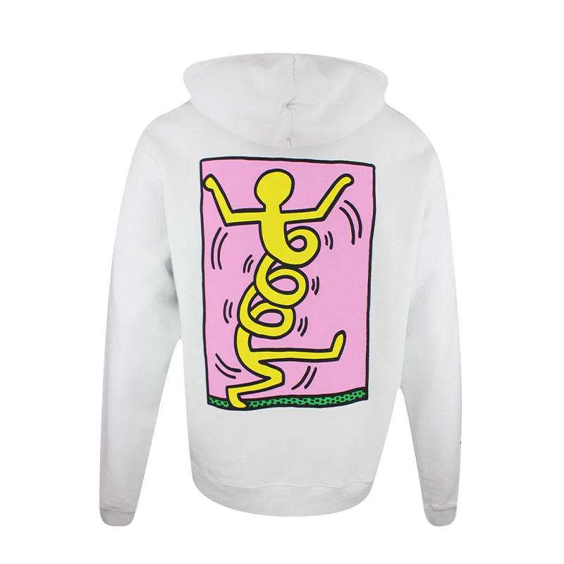 MALBON GOLF x Keith Haring Men's Hoodie Jacket (White) - Image 2