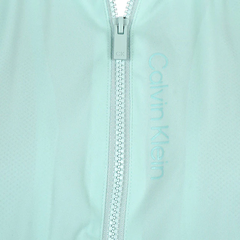 CALVIN KLEIN Women's Hooded Windbreaker (Light Jade) - Image 3