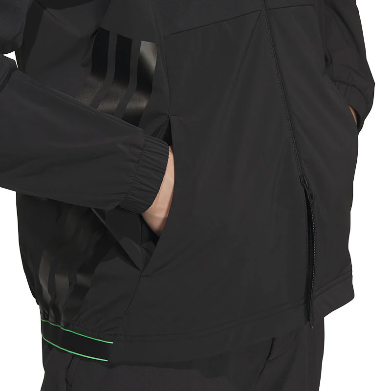 ADIDAS Windproof Full-Zip Men's Jacket (Black) - Image 3