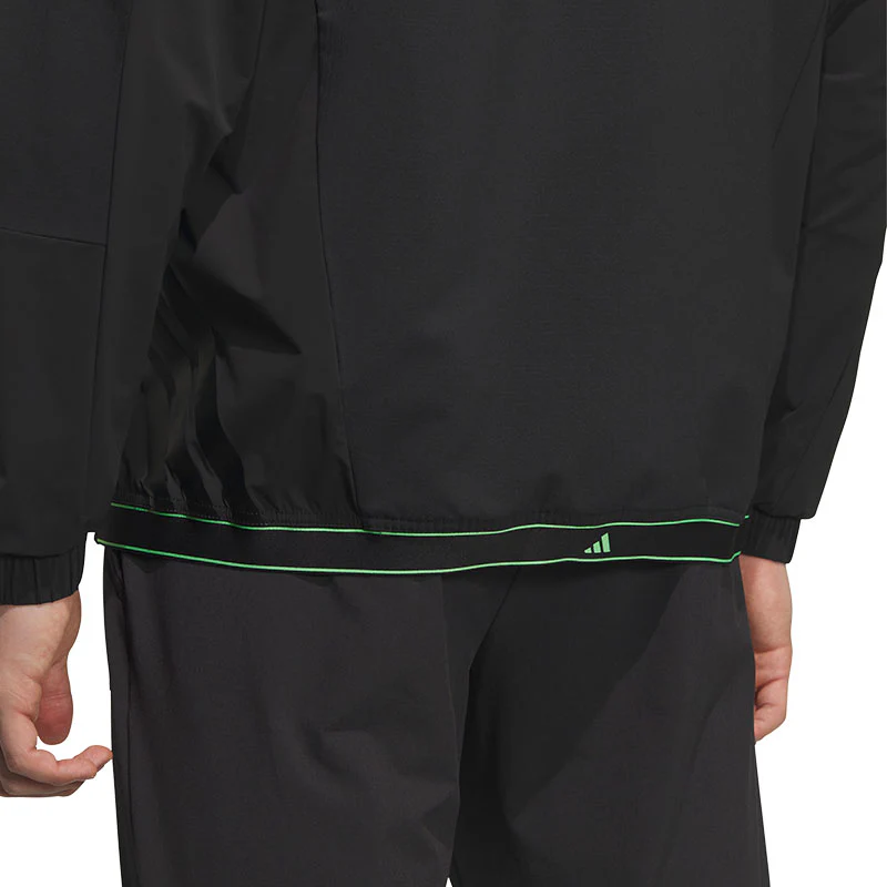 ADIDAS Windproof Full-Zip Men's Jacket (Black) - Image 4