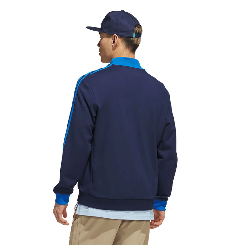 ADIDAS Originals 3-Stripes 1/4 Zip Men's Sweatshirt (Indigo) - Image 2