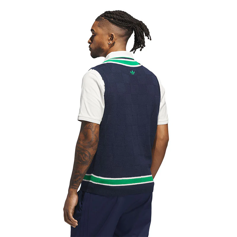ADIDAS Originals Men's Knit Vest (Indigo) - Image 2