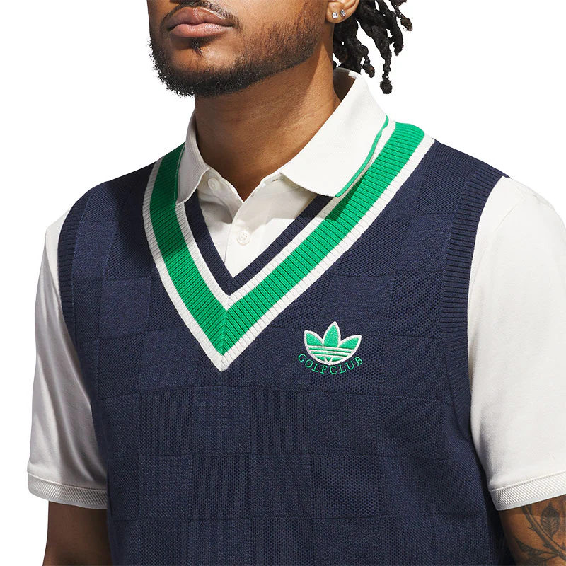 ADIDAS Originals Men's Knit Vest (Indigo) - Image 3